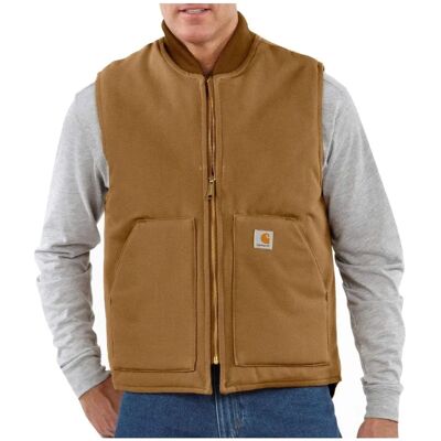 Carhartt Duck Vest Arctic Quilt Lined - braun Carhartt Duck Vest Arctic Quilt Lined - braun