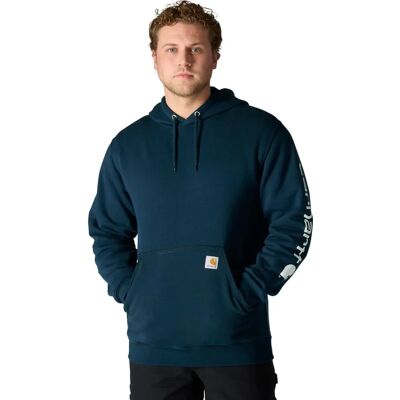 Carhartt Midweight Hooded Logo Sweatshirt (K288) - ne navy (K288-472) Carhartt Midweight Hooded Logo Sweatshirt (K288) - ne navy (K288-472)