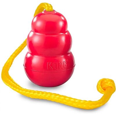Gioco per cani KONG Classic con corda - Medio - Gioco per cani Gioco per cani KONG Classic con corda - Medio - Gioco per cani