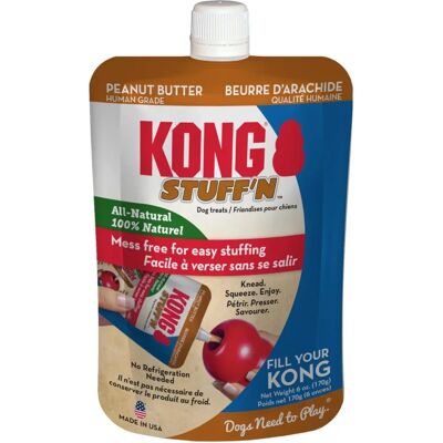 Beurre de Cacahuète Naturel KONG pour Chiens - Friandises - Publicité Beurre de Cacahuète Naturel KONG pour Chiens - Friandises - Publicité