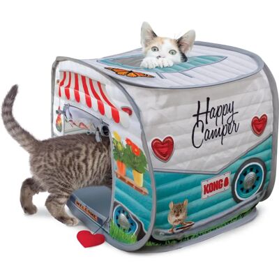 KONG Play Spaces Camper Cat Toy - Multi-Color KONG Play Spaces Camper Cat Toy - Multi-Color