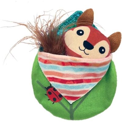 KONG Pull-A-Partz Tuck Kattleke - Ekorn, One Size KONG Pull-A-Partz Tuck Kattleke - Ekorn, One Size