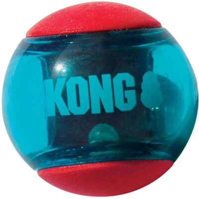 KONG Squeezz Action Ball - Dog Toy - Red - Medium KONG Squeezz Action Ball - Dog Toy - Red - Medium