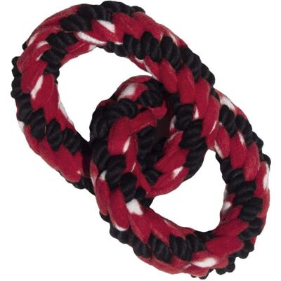 KONG Signature Rope Double Ring Játék kutyáknak - 23cm KONG Signature Rope Double Ring Játék kutyáknak - 23cm