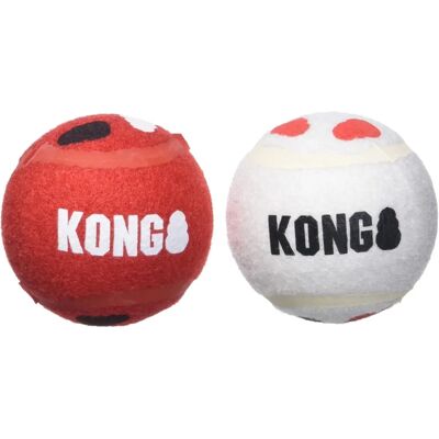 KONG Signature Sport Balls Hundespielzeug - Groß, 2er Pack KONG Signature Sport Balls Hundespielzeug - Groß, 2er Pack