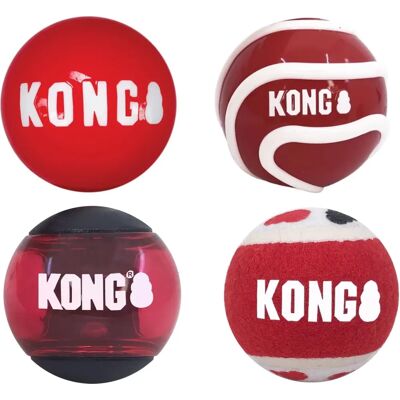 KONG Signature Balls Assorted Medium - Dog Toy KONG Signature Balls Assorted Medium - Dog Toy