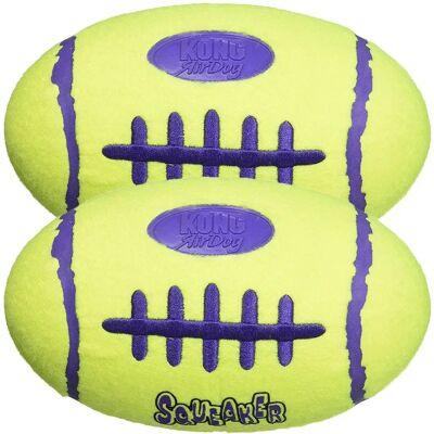 KONG AirDog Squeaker Fotboll - Hundleksak - Gul KONG AirDog Squeaker Fotboll - Hundleksak - Gul