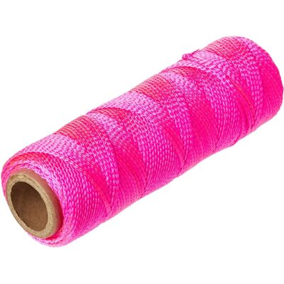 Corde de maçon Marshalltown M631 - 76.2m Rose fluorescent - Publicité Corde de maçon Marshalltown M631 - 76.2m Rose fluorescent - Publicité