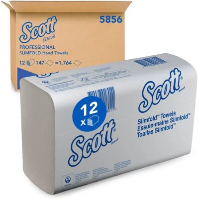 Scott Slimfold Papiertücher - 16x110 Blatt - Weiß Scott Slimfold Papiertücher - 16x110 Blatt - Weiß