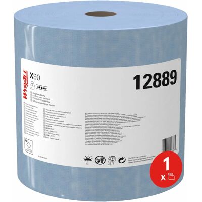 WypAll X90 Flächenvorbereitungstuch - Blau - 2-lagig - 30x32cm - 450 Blatt WypAll X90 Flächenvorbereitungstuch - Blau - 2-lagig - 30x32cm - 450 Blatt