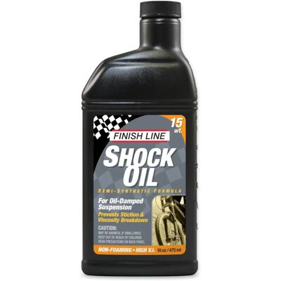Huile pour fourche et amortisseurs Finish Line - 16oz / 475ml 15W - Lubrifiant - Publicité Huile pour fourche et amortisseurs Finish Line - 16oz / 475ml 15W - Lubrifiant - Publicité