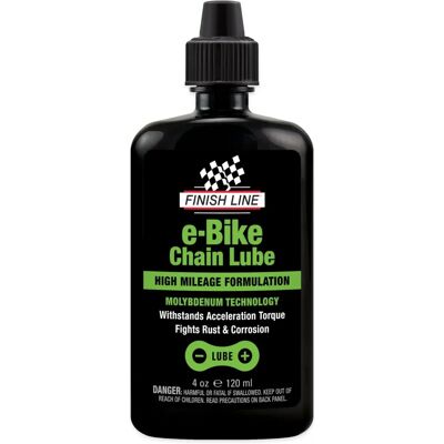 Lubrificante catena per e-bike Finish Line - 120ml - Formula speciale ad alta potenza Lubrificante catena per e-bike Finish Line - 120ml - Formula speciale ad alta potenza
