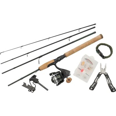 Set de Survie Abu Garcia Diplomat Wilderness - 1,98m - 12g - 4Sec / 2000 170/0,20 - Combo de Pêche Set de Survie Abu Garcia Diplomat Wilderness - 1,98m - 12g - 4Sec / 2000 170/0,20 - Combo de Pêche