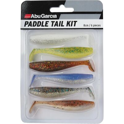 Kit d’leurres souples Abu Garcia Paddletail - 6 appâts en couleurs attrayantes Kit d’leurres souples Abu Garcia Paddletail - 6 appâts en couleurs attrayantes