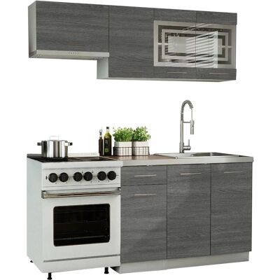 GIOVANNA - 5 éléments - Bois gris - Publicité GIOVANNA - 5 éléments - Bois gris - Publicité