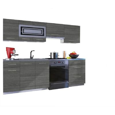 GIOVANNA - GIOVANNA 7 éléments - Gris - Kitchen cabinet set - Publicité GIOVANNA - GIOVANNA 7 éléments - Gris - Kitchen cabinet set - Publicité