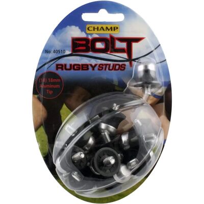 Champ Aluminium Rugby Studs - 18mm, 16 Pack Champ Aluminium Rugby Studs - 18mm, 16 Pack