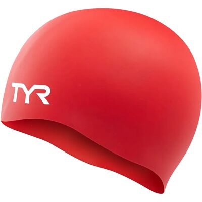 Bonnet de natation en silicone sans rides TYR - Rouge - Femmes Bonnet de natation en silicone sans rides TYR - Rouge - Femmes