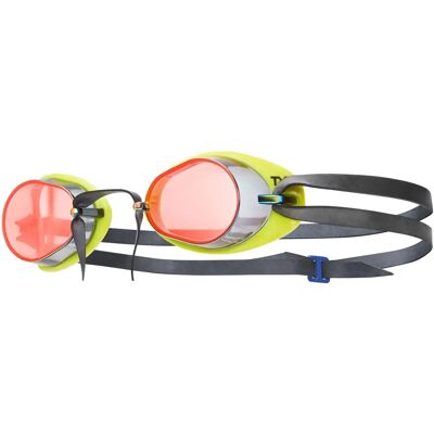 Occhialini da nuoto con specchio TYR Socket Rockets 2.0 - Rosso Giallo Fluorescente Occhialini da nuoto con specchio TYR Socket Rockets 2.0 - Rosso Giallo Fluorescente