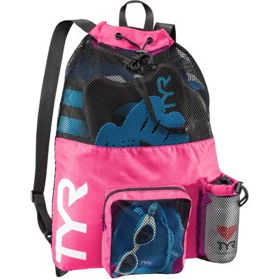 TYR Pink Großer Mesh Mumien Rucksack - Sport Rucksack TYR Pink Großer Mesh Mumien Rucksack - Sport Rucksack