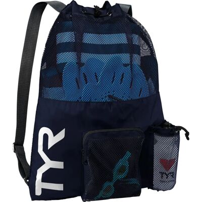 Sac à dos TYR Big Mesh Mummy Marine - 40L - Unisexe Sac à dos TYR Big Mesh Mummy Marine - 40L - Unisexe
