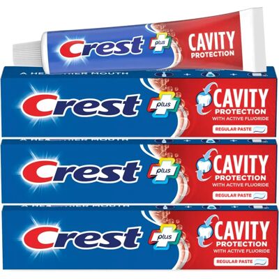 Crest Fluoride Anticavity Toothpaste - Regular 8.2z Cavity Protection Crest Fluoride Anticavity Toothpaste - Regular 8.2z Cavity Protection