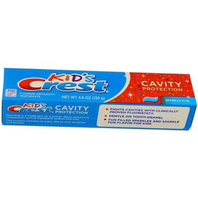 Crest Kids Sparkle Fun Fluoride Toothpaste - Cavity Prevention Crest Kids Sparkle Fun Fluoride Toothpaste - Cavity Prevention