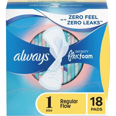 Always Infinity Flex Foam Wing Pads - Sanitary Pads Always Infinity Flex Foam Wing Pads - Sanitary Pads