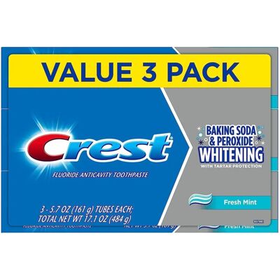 Crest Fresh Mint Baking Soda & Peroxide Toothpaste - Toothpaste Crest Fresh Mint Baking Soda & Peroxide Toothpaste - Toothpaste