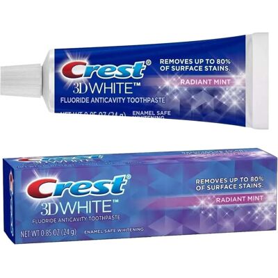 Crest 3D White Radiant Mint Travel Toothpaste - Toothpaste Crest 3D White Radiant Mint Travel Toothpaste - Toothpaste