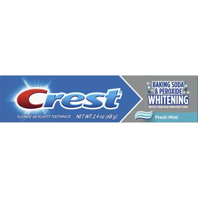 Crest Fresh Mint Baking Soda Peroxide Whitening Fluoride Toothpaste Crest Fresh Mint Baking Soda Peroxide Whitening Fluoride Toothpaste