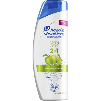 Head & Shoulders Green Apple 2-in-1 Shampoo and Conditioner - Shampoo and Conditioner for Hair & Scalp Head & Shoulders Green Apple 2-in-1 Shampoo and Conditioner - Shampoo and Conditioner for Hair & Scalp