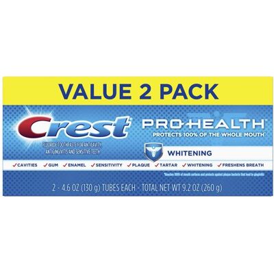 Crest Pro-Health Whitening Power Toothpaste - Mint - 4.6oz Twin Pack Crest Pro-Health Whitening Power Toothpaste - Mint - 4.6oz Twin Pack