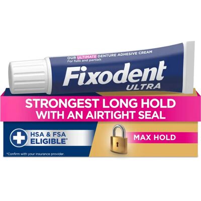Fixodent Ultra Max Hold Denture Adhesive - Denture Adhesive Fixodent Ultra Max Hold Denture Adhesive - Denture Adhesive