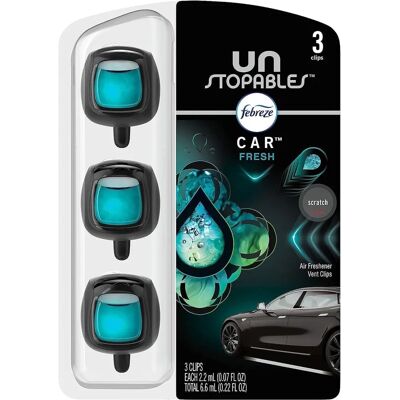 Febreze - Unstopables Vent Clip - Odor-Fighting - Car Freshener Febreze - Unstopables Vent Clip - Odor-Fighting - Car Freshener