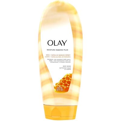 Gel Douche Hydratant Olay Ribbons Plus Beurre de Karité & Miel de Manuka - Gel Douche - Publicité Gel Douche Hydratant Olay Ribbons Plus Beurre de Karité & Miel de Manuka - Gel Douche - Publicité