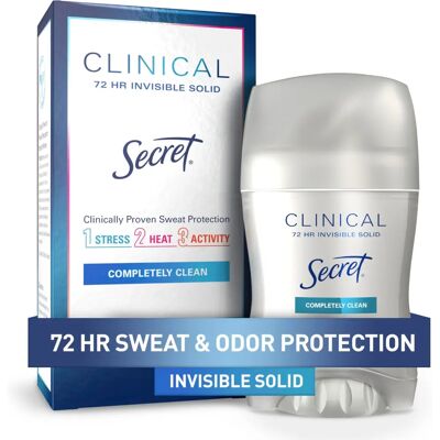 Secret Secret Clinical Strength Invisible Solid Completely Clean 2 Pack - Publicité Secret Secret Clinical Strength Invisible Solid Completely Clean 2 Pack - Publicité