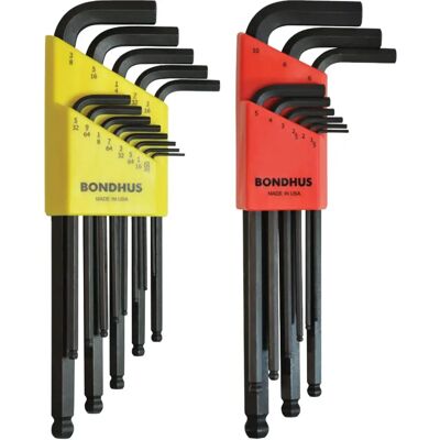 Bondhus 22-Piece Allen Wrench Set - Long, Metric & Imperial, Lifetime Warranty Bondhus 22-Piece Allen Wrench Set - Long, Metric & Imperial, Lifetime Warranty