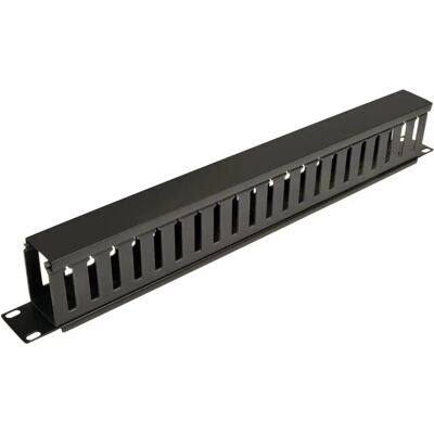 Tripp Lite Schwarz 1U Horizontal Kabelmanagement - Fingerkanal mit Abdeckung Tripp Lite Schwarz 1U Horizontal Kabelmanagement - Fingerkanal mit Abdeckung