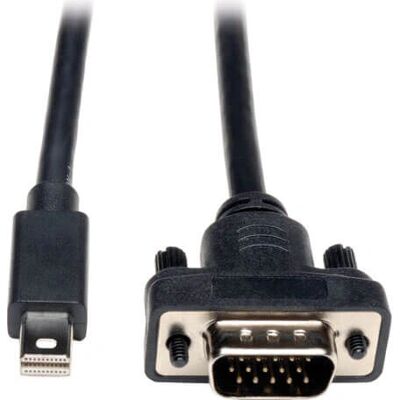 Tripp Lite Mini DisplayPort zu VGA Adapter - 1,83 m - Schwarz Tripp Lite Mini DisplayPort zu VGA Adapter - 1,83 m - Schwarz
