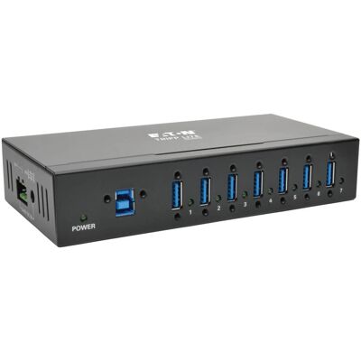 Tripp Lite Industri USB 3.0 Hub 7 Ports - Metall, ESD, Wandmontage Tripp Lite Industri USB 3.0 Hub 7 Ports - Metall, ESD, Wandmontage