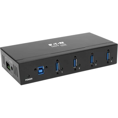 Tripp Lite U360-004-IND - USB-Hub, Schwarz, 5000 Mbit/s, Metall, Netzbetrieb Tripp Lite U360-004-IND - USB-Hub, Schwarz, 5000 Mbit/s, Metall, Netzbetrieb