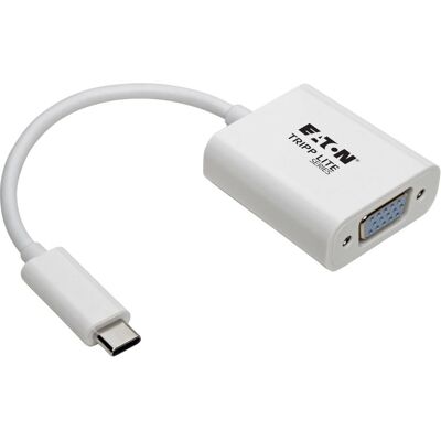 Tripp Lite U444-06N-VGA-AM USB Graphics Adapter - USB 3.1, VGA, White - Computer Accessory Tripp Lite U444-06N-VGA-AM USB Graphics Adapter - USB 3.1, VGA, White - Computer Accessory