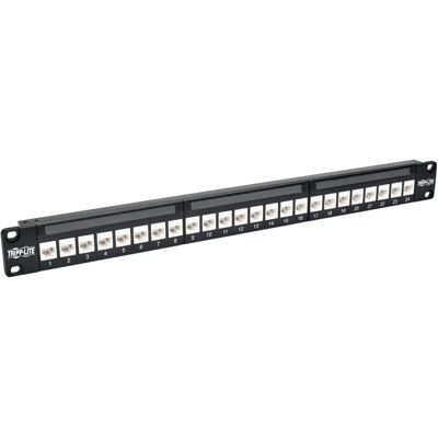 Tripp Lite N254-024-6A Patch Panel - 24-Port Cat6a Ethernet Rackmount Tripp Lite N254-024-6A Patch Panel - 24-Port Cat6a Ethernet Rackmount