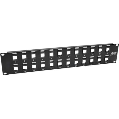 Tripp Lite N062-024-KJ Patch Panel - 24 Ports 1U Rackmount Unshielded Tripp Lite N062-024-KJ Patch Panel - 24 Ports 1U Rackmount Unshielded