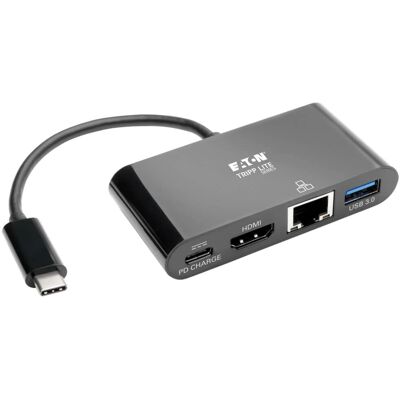 Adaptateur Multiport USB-C Tripp Lite U444-06N-H4GUBC - 4K HDMI, USB-A, GbE, 60W PD Adaptateur Multiport USB-C Tripp Lite U444-06N-H4GUBC - 4K HDMI, USB-A, GbE, 60W PD