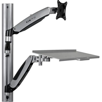 Tripp Lite WWSS1327RWTC Monitorhalterung - 27" Support - Schwarz, Silber Tripp Lite WWSS1327RWTC Monitorhalterung - 27" Support - Schwarz, Silber