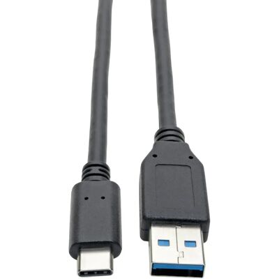 Câble USB Tripp Lite U428-006 - 1,83 m, Noir, USB 3.2 Gen 1, USB-C à USB-A - Publicité Câble USB Tripp Lite U428-006 - 1,83 m, Noir, USB 3.2 Gen 1, USB-C à USB-A - Publicité