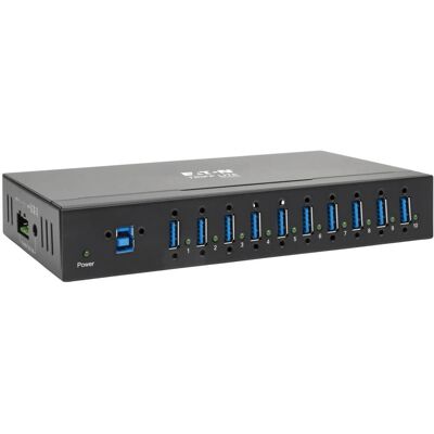 Tripp Lite U360-010-IND - USB-Hub - 10 Ports - Schwarz - Unterstützt USB 3.2 Gen 1 Tripp Lite U360-010-IND - USB-Hub - 10 Ports - Schwarz - Unterstützt USB 3.2 Gen 1