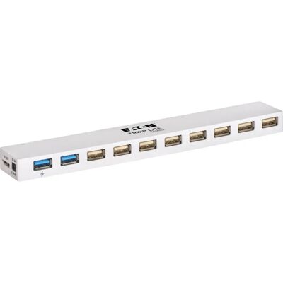 Tripp Lite U360-010C-2X3 USB-Hub mit 10 Anschlüssen - Weiß Tripp Lite U360-010C-2X3 USB-Hub mit 10 Anschlüssen - Weiß